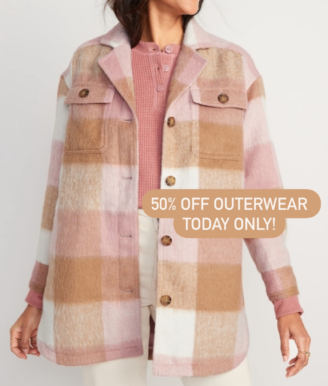 50% off outerwear, today only!!!

#dailydeals #jacket #shacket #denimjacket #jeanjacket #plaid #coat #fallstyle #fallfashion #falloutfits

#LTKunder50 #LTKsalealert #LTKSeasonal