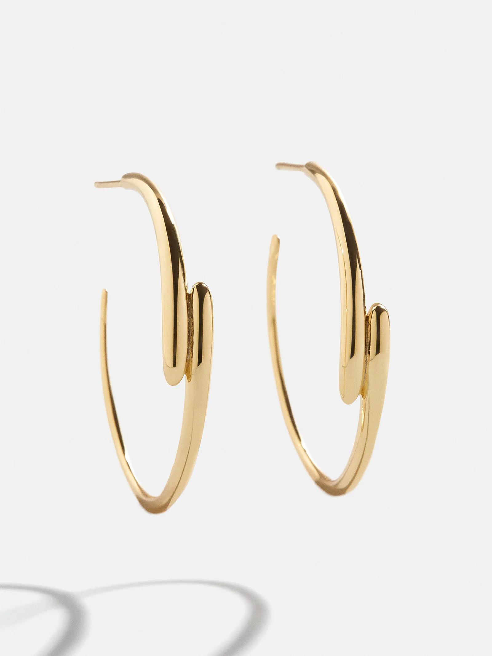 18K Gold Ella Hoop Earrings - Gold | BaubleBar