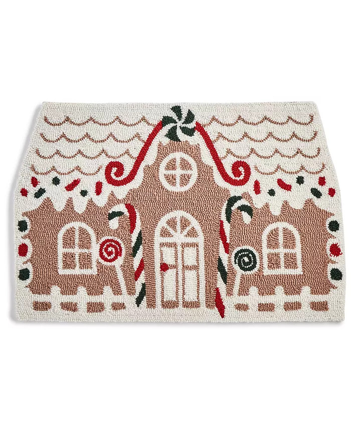 Martha Stewart Collection Gingerbread Sculpted Holiday Bath Rug, 20 | Macys (US)