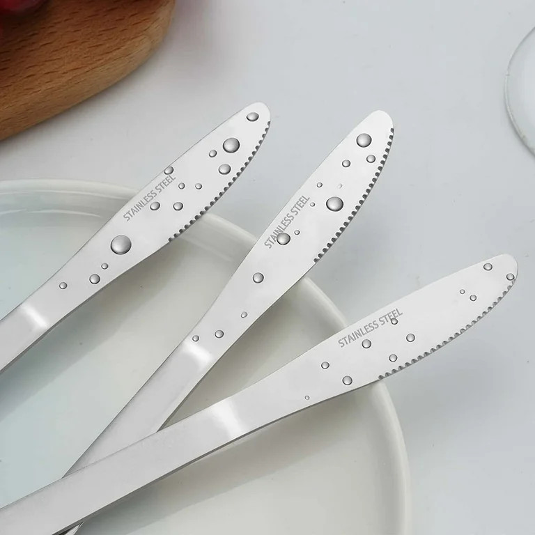 Bestdin 24 Pieces Dinner Knives Set, 8.1" Table Knives, Food Grade Stainless Steel Cutlery Knives... | Walmart (US)