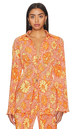Pacha Top in Orange Floral | Revolve Clothing (Global)