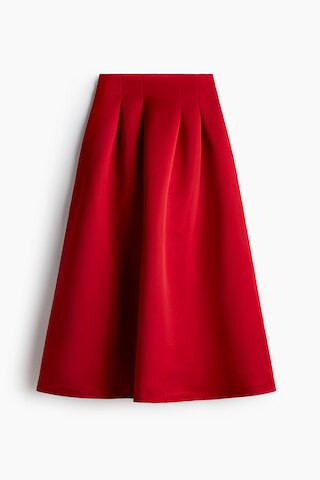 H & M - Flared Skirt - Red | H&M (US + CA)