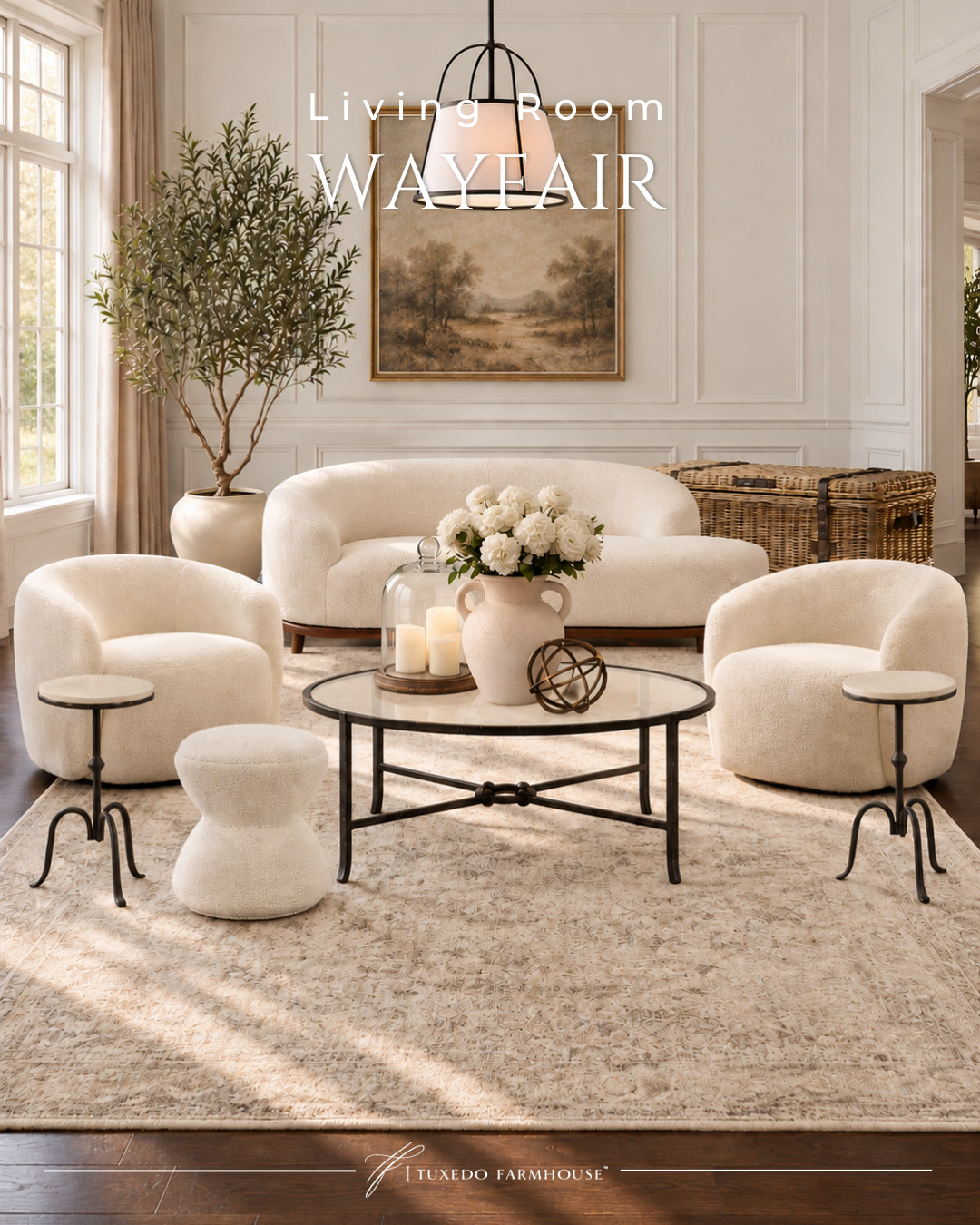 Wayfair living room favorites that make it easy to create a warm, collected space! Loving the mix of creamy upholstery, woven texture, classic black accents and that beautiful neutral rug. Shop all the pieces to recreate the look 🤍

#LTKHome #LTKStyleTip #LTKFinds #Wayfair #LivingRoomDecor #NeutralHome #HomeDecor #ClassicHomeStyle 

 #LTKstorytime #LTKHome #LTKSaleAlert