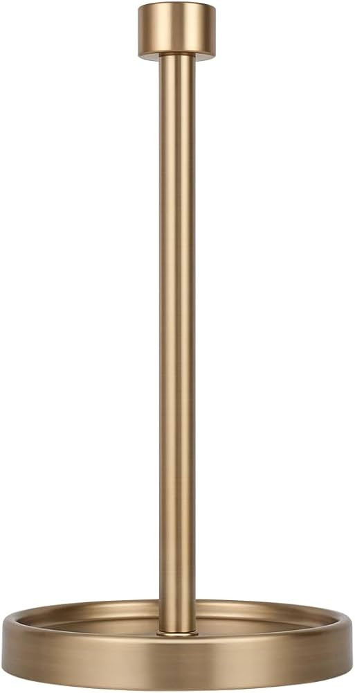 Ivilon Countertop Paper Towel Holder - Modern End Cap Minimalist Design - Color Warm Gold | Amazon (US)