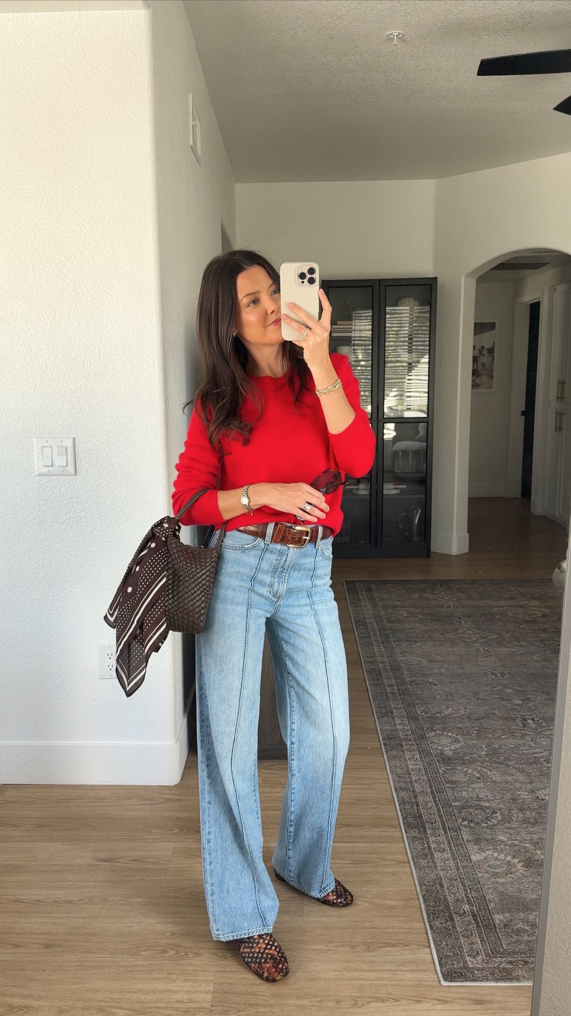 I’m 5’7” wearing a size medium in the sweater and true size 25 in the jeans! Shoes are TTS 

#LTKootd #LTKSeasonal