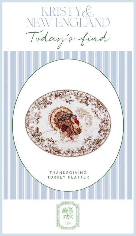 TODAY’s FIND: Large Turkey platter for Thanksgiving. I ordered this and just got it—such great quality! The design is beautiful. 

#LTKHoliday #LTKhome #LTKSeasonal