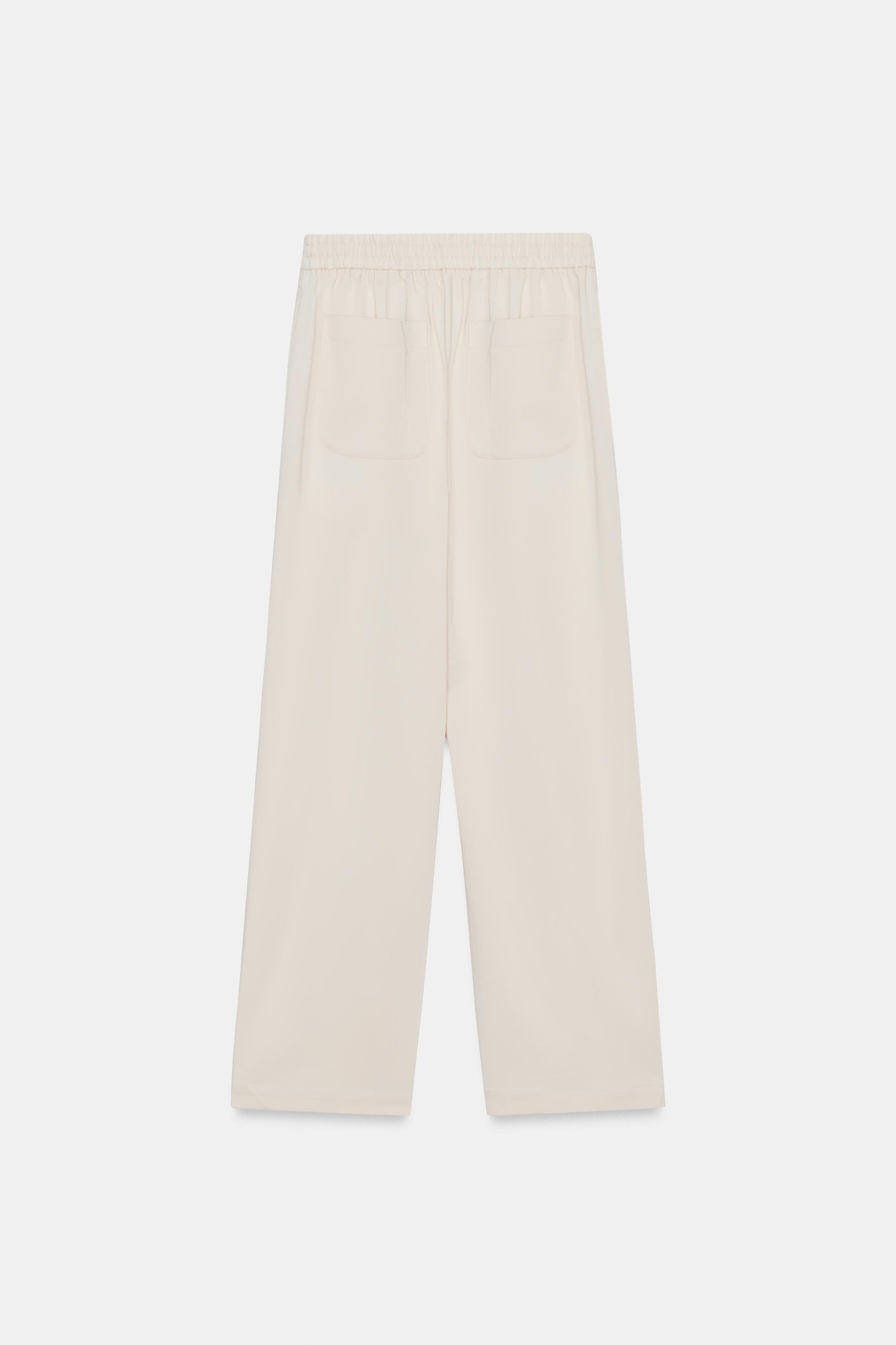 STRAIGHT-LEG TROUSERS WITH FRONT SEAM DETAIL | Zara UK