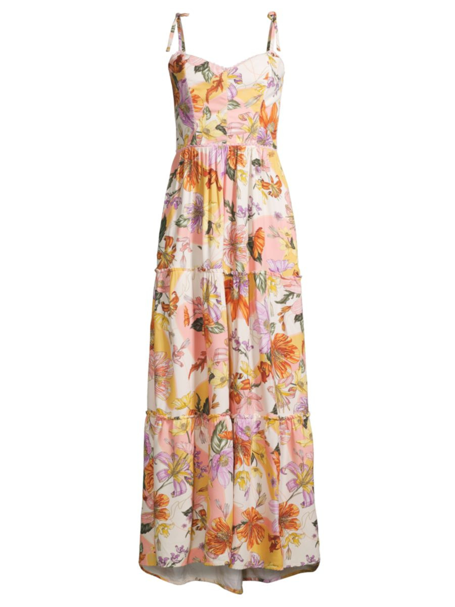 Agua BenditaSuzie Vitreo Floral Maxi Dress | Saks Fifth Avenue