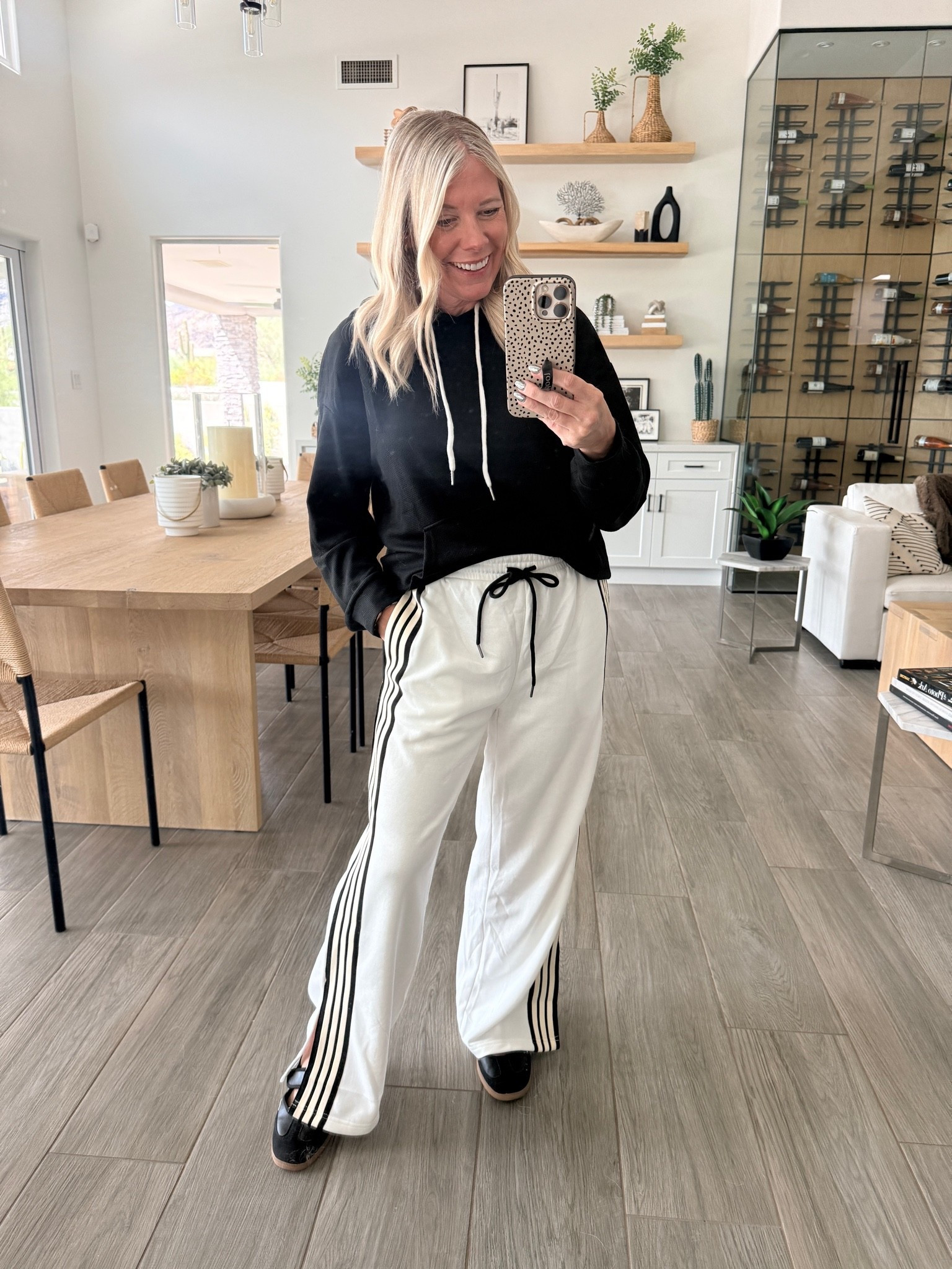 Size small pants and black waffle hoodie.

#LTKdayinmylife #LTKmomlife #LTKootd
