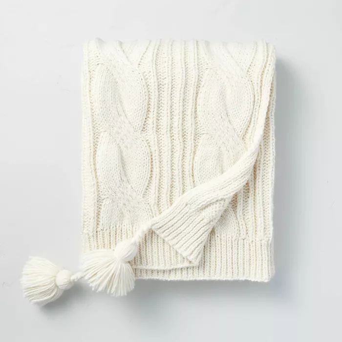 Cable Chunky Knit Throw Blanket - Hearth & Hand™ with Magnolia | Target