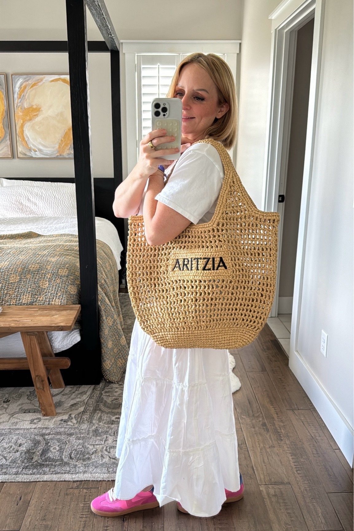 The bag, the skirt and the shoes all so good for the summer & vacay!

*follow for more outfit ideas 💗🫶🏼* 

#LTKTravel #LTKItBag #LTKParties