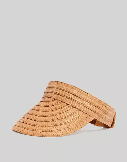 Packable Braided Straw Visor | Madewell