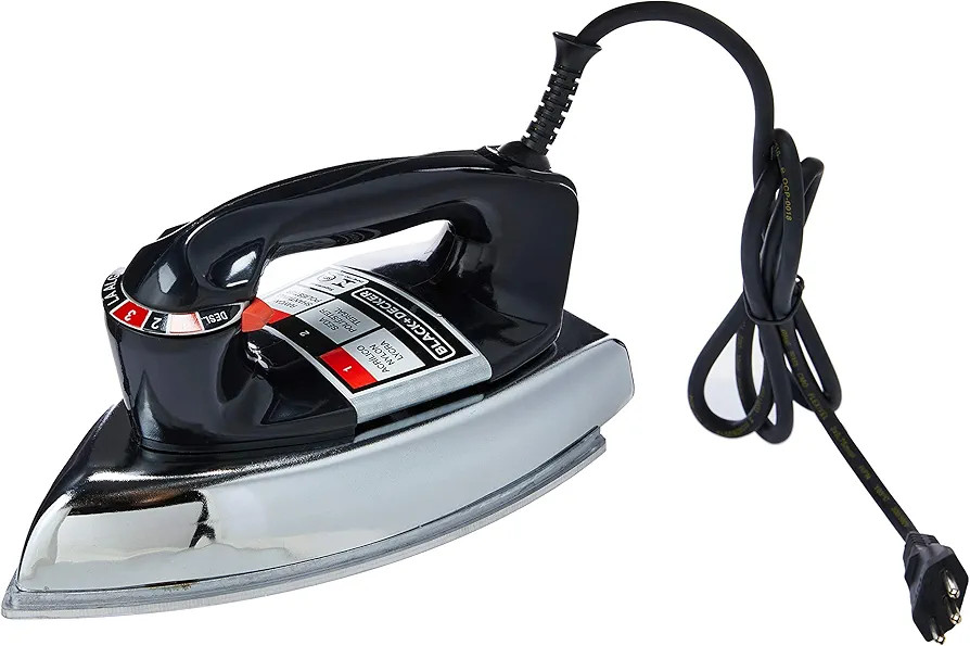 BLACK+DECKER Ferro de Passar Seco Metálico Preto 220V VFA1110XM6 | Amazon (BR)