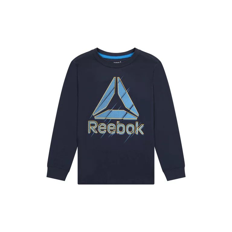 Reebok Boys Active Long Sleeve Graphic T-Shirt, Sizes 4-18 | Walmart (US)