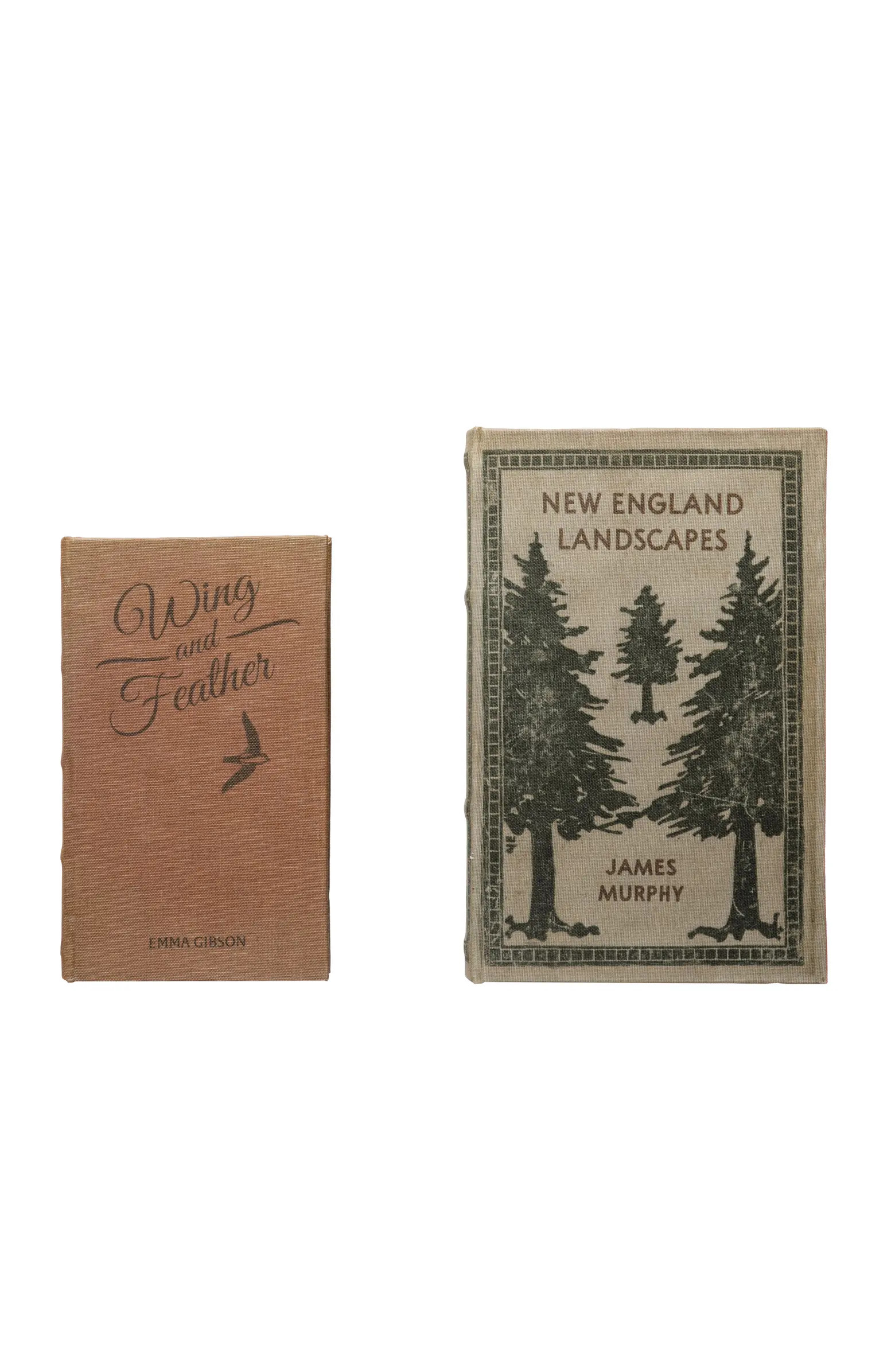 MDF & Canvas Book Storage Boxes, Set of 2 "New England Landscapes" | Nordstrom