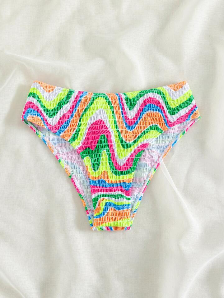 Marble Print Bikini Bottom | SHEIN