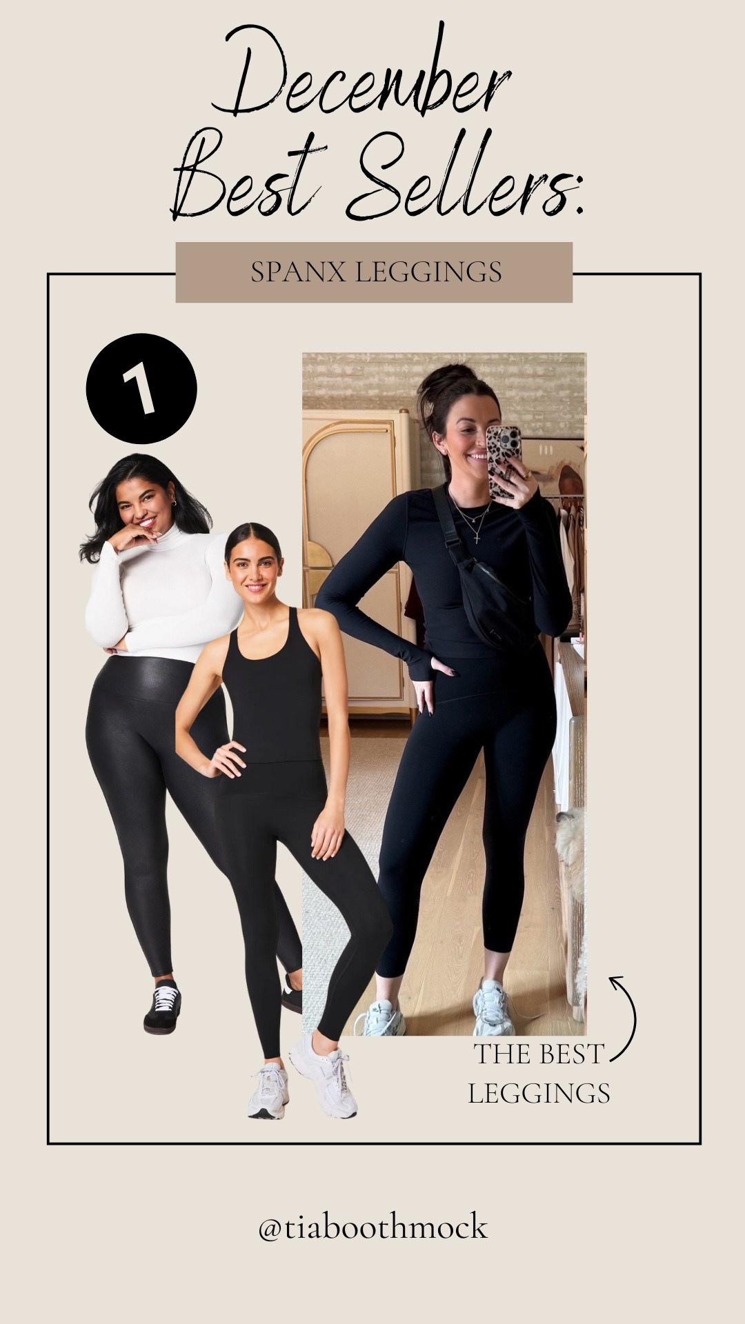 Spanx faux leather fleece lined leggings and Booty Boost full length leggings were two of my top best sellers last month! Both styles are so flattering on 🖤

#LTKActive