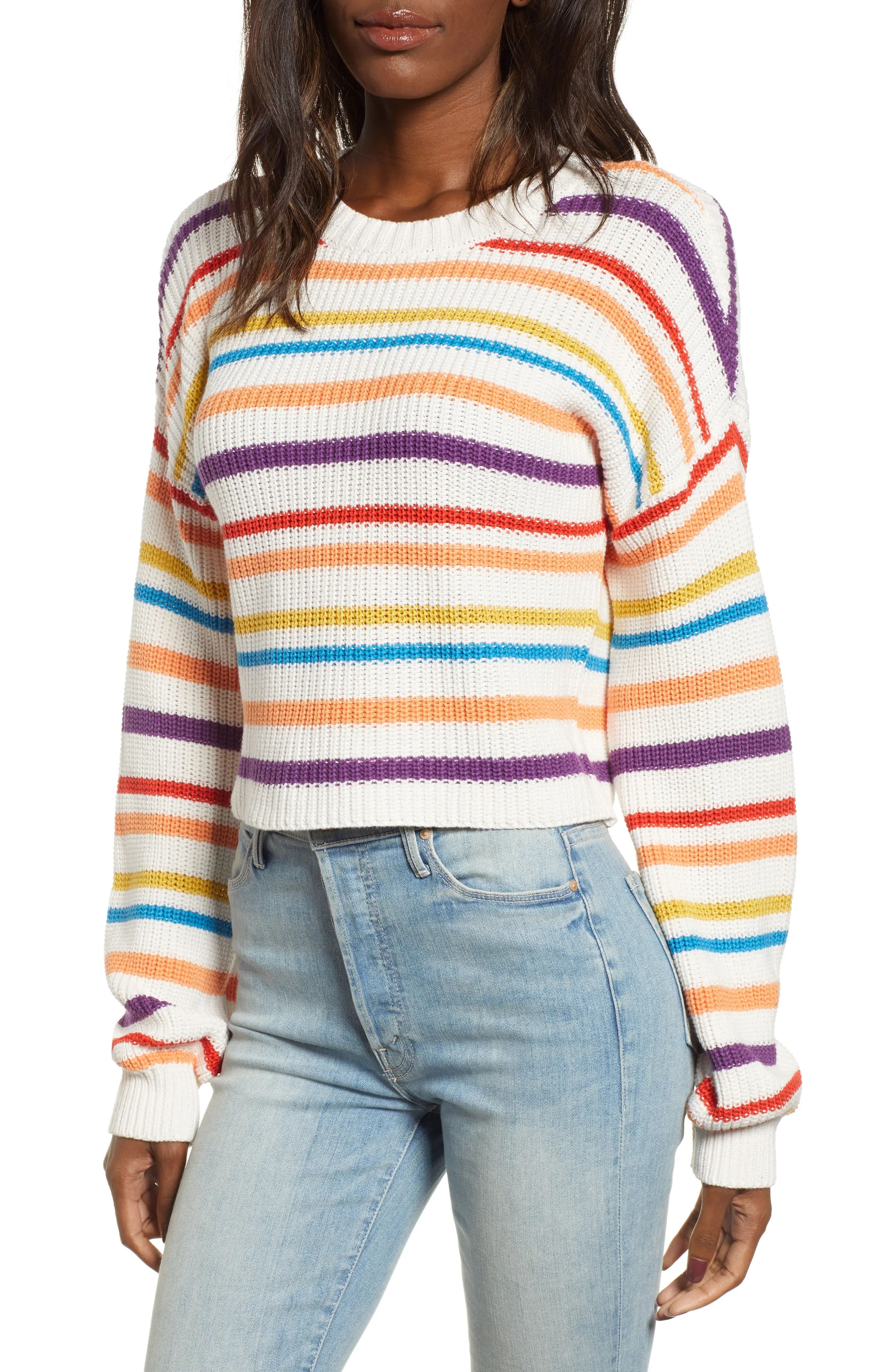 Multistripe Cotton Sweater | Nordstrom