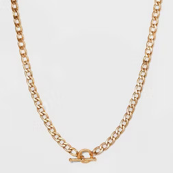 Curb Chain Toggle Necklace - Universal Thread™ Gold | Target