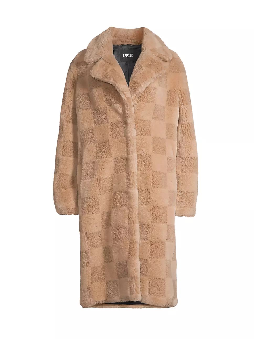 Tikka Checkerboard Faux Shearling Coat | Saks Fifth Avenue