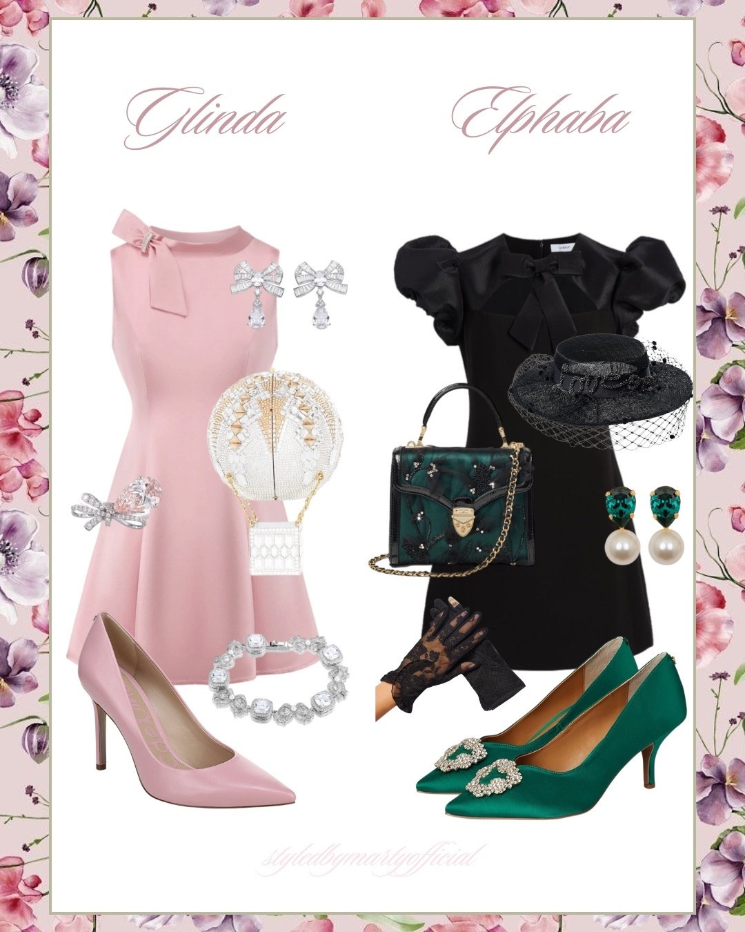 Glinda or Elphaba? - Pink goes good with green and with Christmas too💚💖❤️

Glinda style, Glinda pink dress, Elphaba style, Glinda outfit, Christmas wicked, Christmas outfit, Christmas dress, Holiday style, holiday fashion, Christmas Day outfit, holiday party outfit, holiday party dress, feminine style, pink dress, mini dress, black mini dress, pink pumps, green pumps, green bag, bow crystal earrings, emerald pearl earrings, black veil hat, elegant outfit 

#LTKSeasonal #LTKHoliday #LTKootd