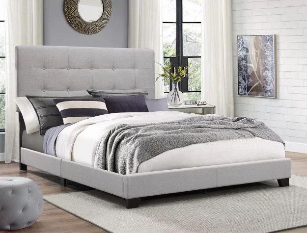 Crown Mark Florence Gray Panel Bed, Queen | Walmart (US)