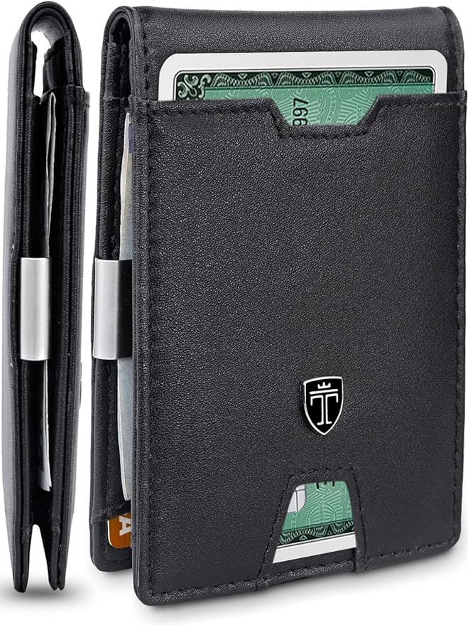 TRAVANDO Mens Wallet Money Clip PHOENIX Front Pocket Slim RFID Bifold Gifts | Amazon (US)