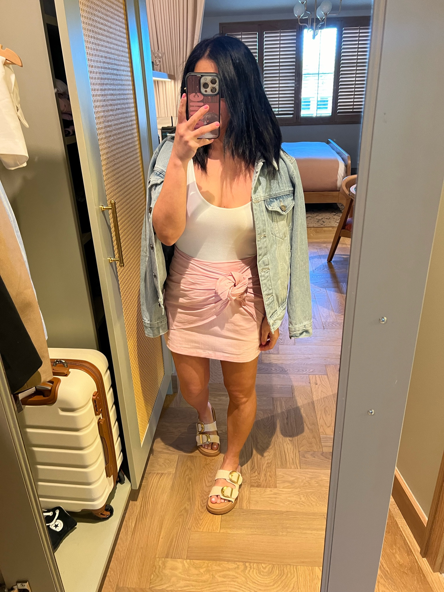 Love this skort so much, it’s so easy to dress up or down and fully in stock in all sizes! The bodysuit ties at the shoulders and also comes in back. Wearing XS in both…sandals also come in black, wearing size 5

#LTKfindsunder50 #LTKstyletip #LTKfindsunder100