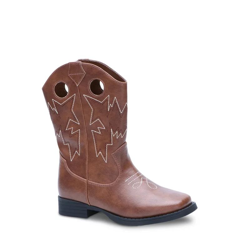 Wonder Nation Little & Big Kid Western Cowboy Boot, Sizes 13-6 | Walmart (US)