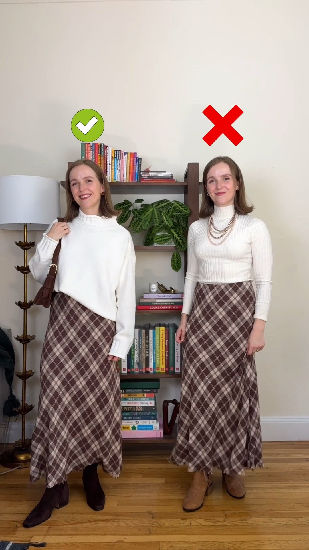Millennial outfit makeover. Small skirt (sized up 1) the cutest plaid outfit for fall.

#LTKSaleAlert #LTKSeasonal