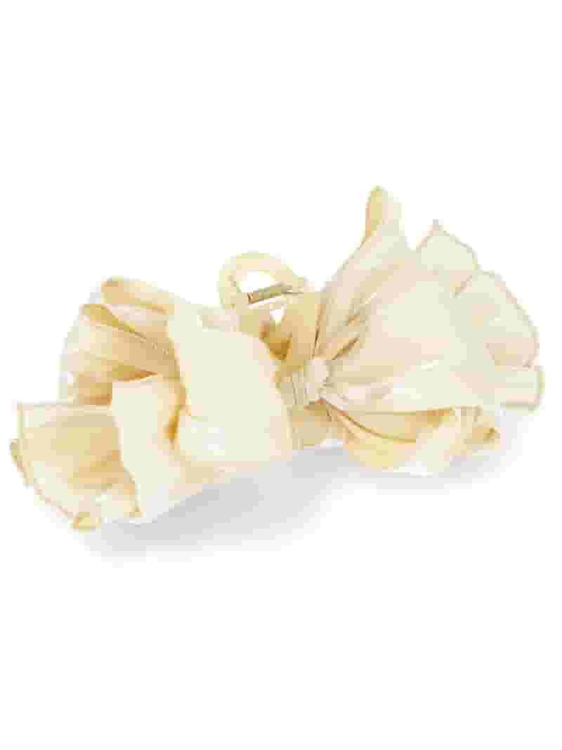 Time and Tru Fabric Bow Claw Clip, Yellow | Walmart (US)
