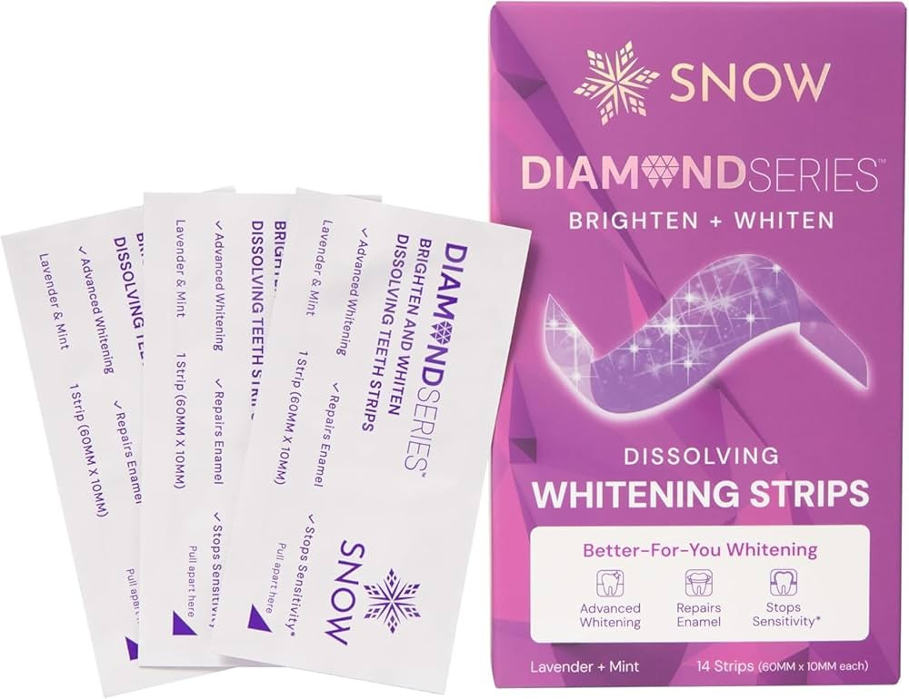 DiamondSeries Dissolving Teeth Whitening Strips with Instant Brightening 14 | Amazon (US)