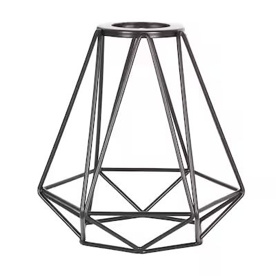Style Selections Ravensport 6-in x 6-in Geometric Bronze Wire Vanity Light Shade with 2-1/4-in fi... | Lowe's