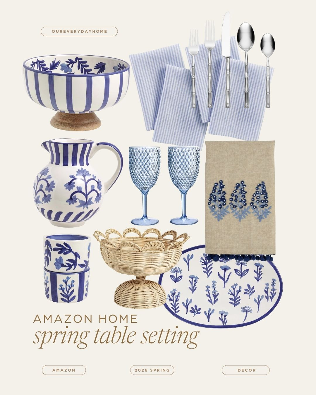 Time to refresh your table settings with these chic spring finds from Amazon. Perfect for your next dinner party! 

spring decor 
amazon home 
table setting inpso 

 #LTKSeasonal #LTKHome