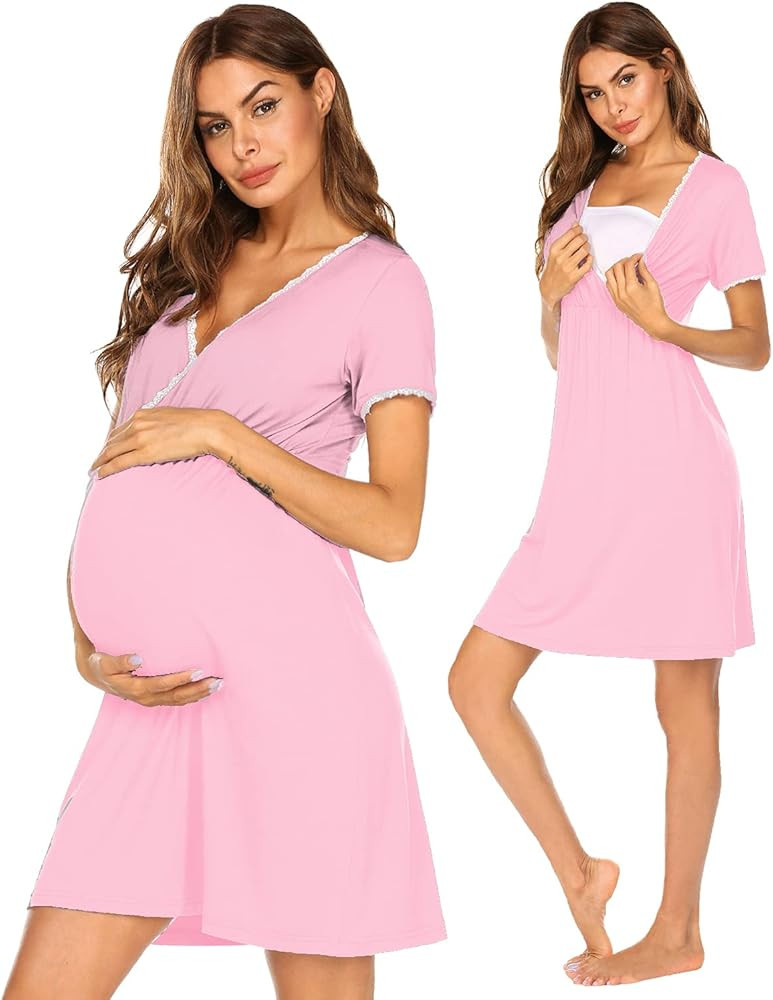 Ekouaer Womens 3 & 1 Delivery/labor/maternity/nursing Gown | Amazon (US)