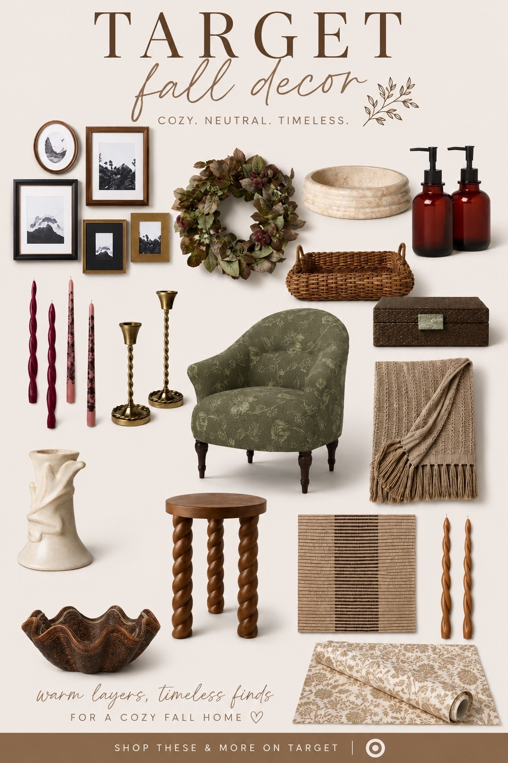 Target’s fall collection is officially here, and I’m obsessed. 🤎 Cozy textures, warm neutrals, timeless pieces, and the prettiest décor to take your home from summer to fall without going overboard.

I’ve rounded up my favorite finds, and they’re all linked in my LTK before they sell out! Which piece is your favorite?

🤎 Save this for your next Target run!

✨ Shop every item through the link in my LTK.
🛒 Comment FALL if you want the direct shopping link sent to you!

#TargetFall #TargetStyle #TargetFinds #Threshold #StudioMcGee #FallDecor #FallHomeDecor #CozyHome #NeutralDecor #HomeDecor #HomeInspiration #LTKHome

#LTKHome #LTKSeasonal #LTKSaleAlert