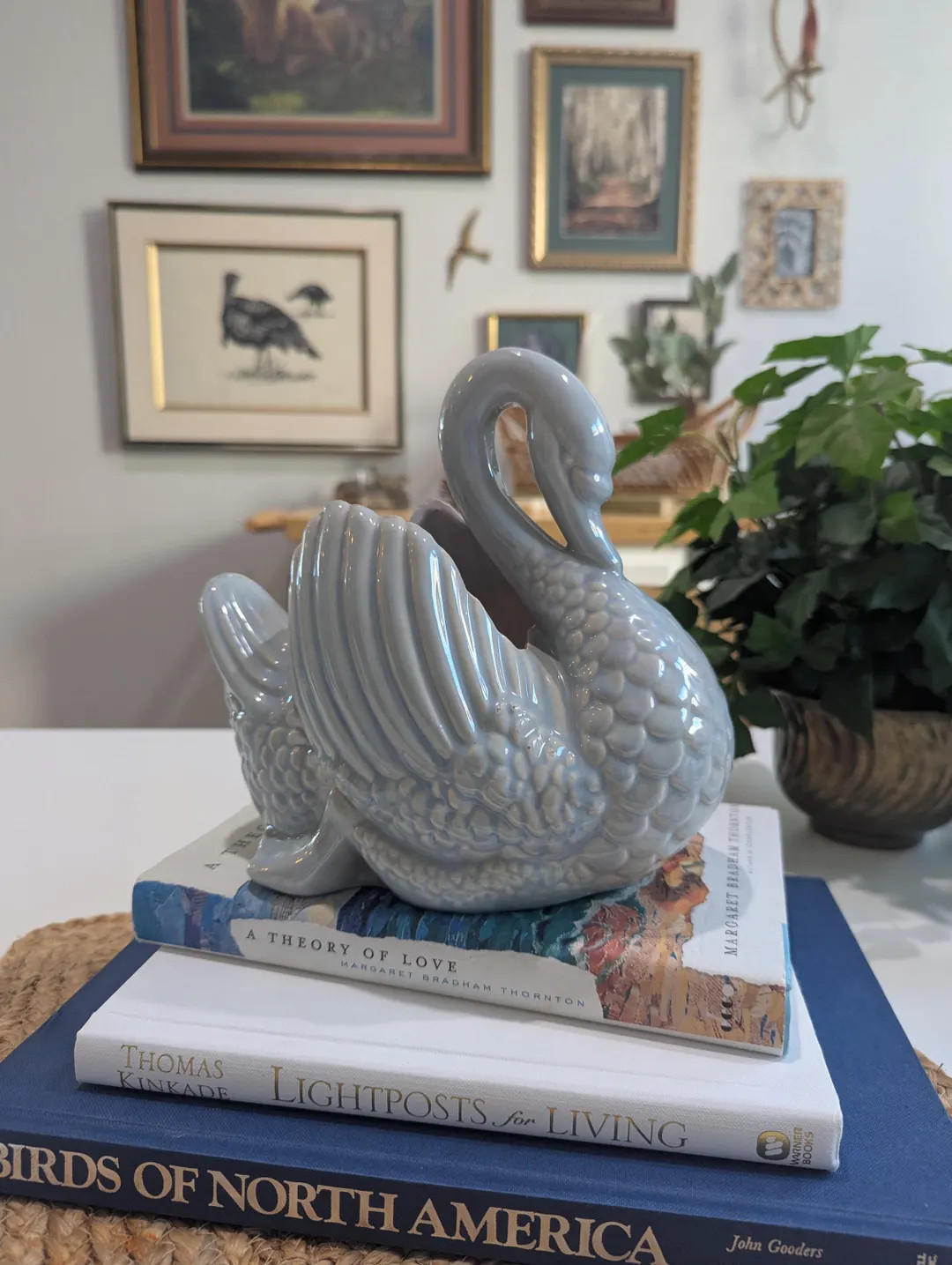 Vintage Gonder Art Pottery Swan Planter - Etsy | Etsy (US)