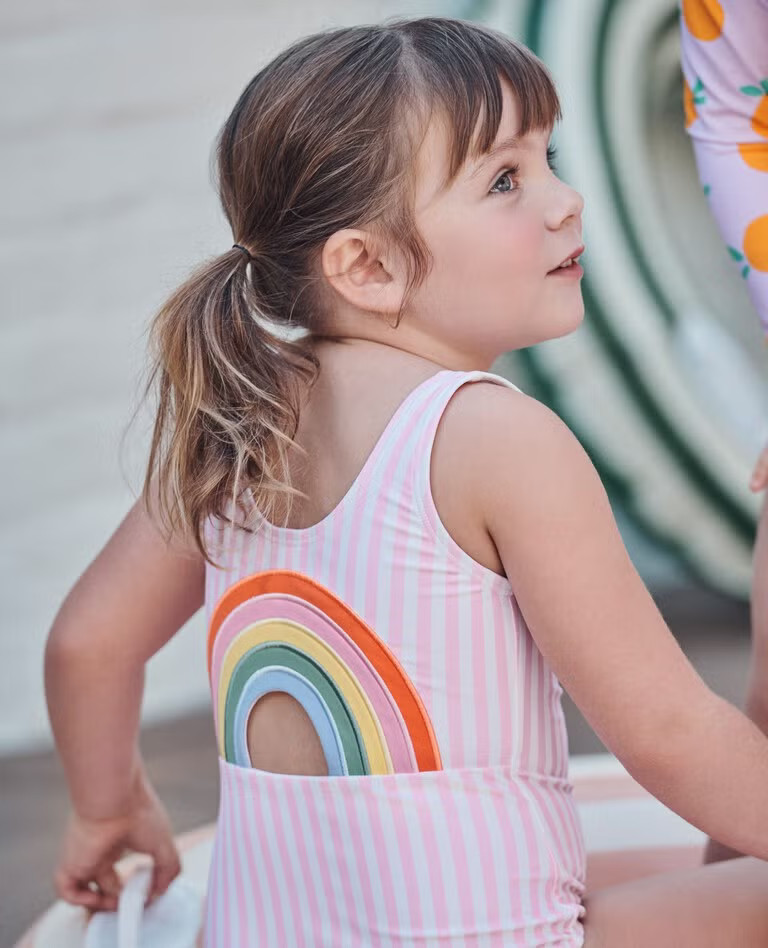 One-Piece Rainbow Back Swimsuit | Hanna Andersson