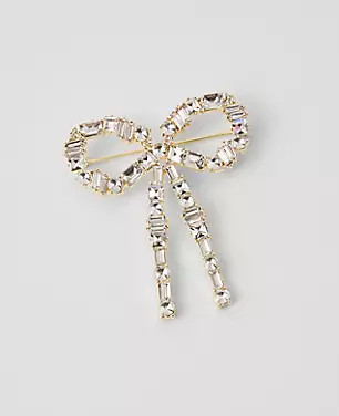 Crystal Bow Brooch | Ann Taylor (US)