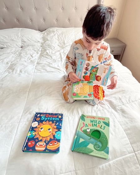 Some days are just meant for relaxing on the bed with a nice book or two or three.

Just love these fun and creative board books from Little Hippo Books 📚 These interactive books will make reading time last longer. Touch and Feel, Mirror, Water Paint, Lift-the-Flaps, and more. 

#LTKbaby #LTKkids #LTKfamily