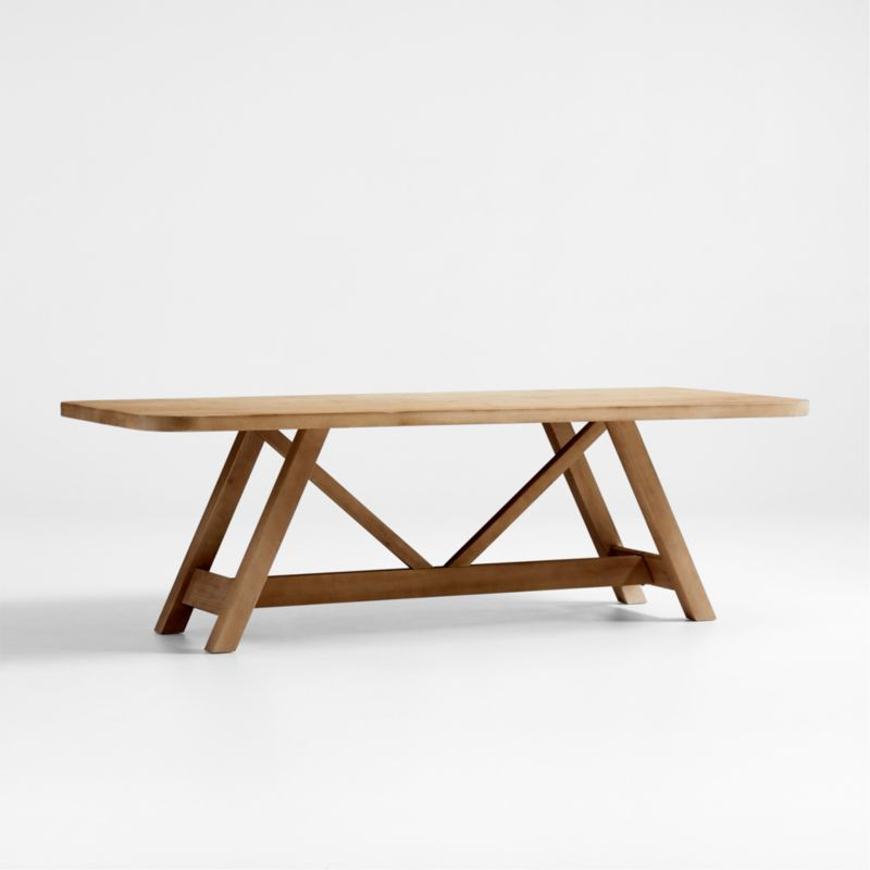 Aya 94" Natural Wood Farmhouse Dining Table by Leanne Ford + Reviews | Crate & Barrel | Crate & Barrel
