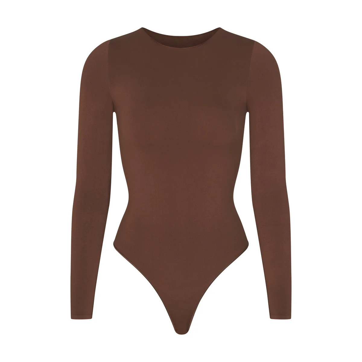 ESSENTIAL CREW NECK LONG SLEEVE BODYSUIT | SKIMS (US)
