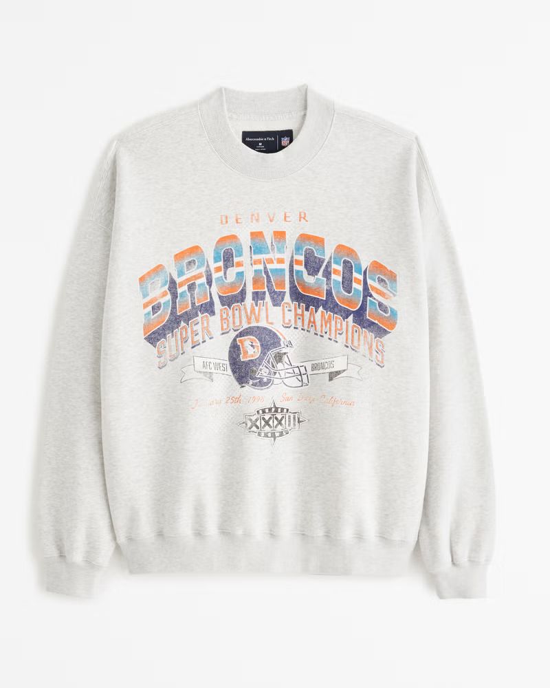 Denver Broncos Graphic Crew Sweatshirt | Abercrombie & Fitch (US)