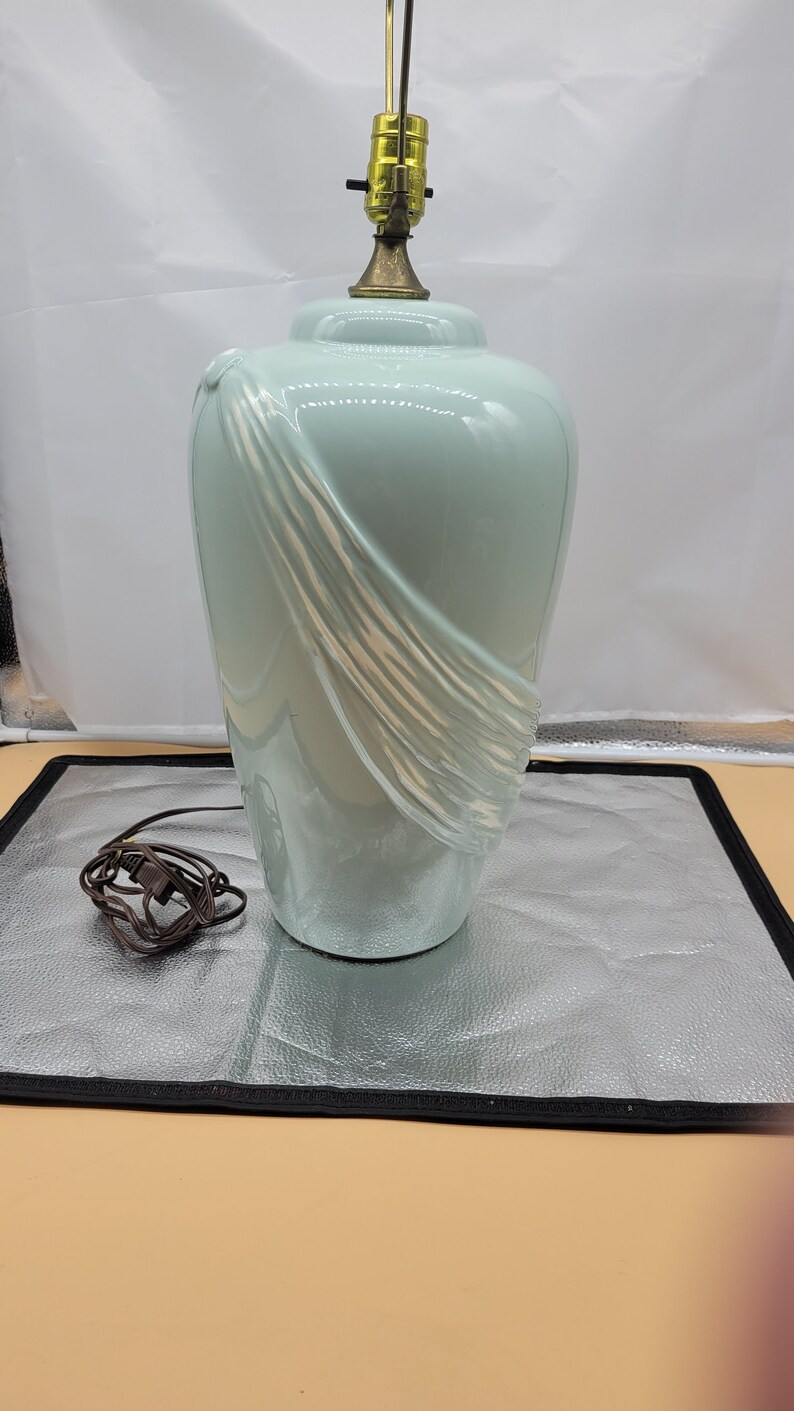 Vtg Mint Green / White Bow / Swag Lamp. - Etsy | Etsy (US)