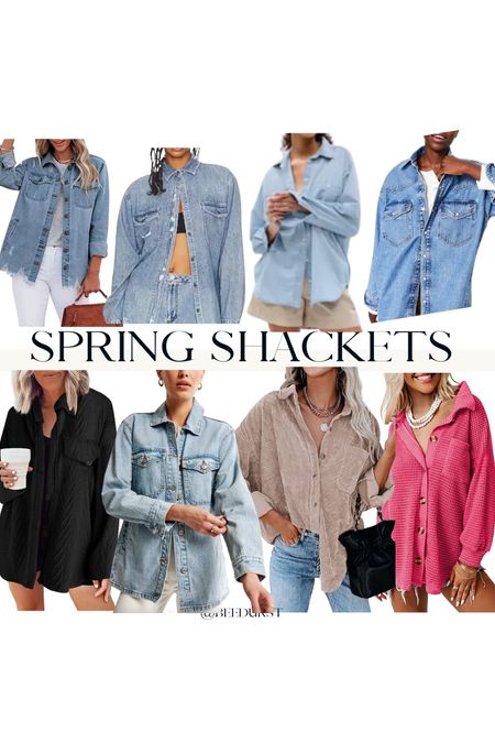 Denim shakets for spring, lightweight jean jacket, spring jackets and coverups, amazon shacket, spring trends, spring outfit ideas 

#LTKstyletip #LTKunder50 #LTKSeasonal