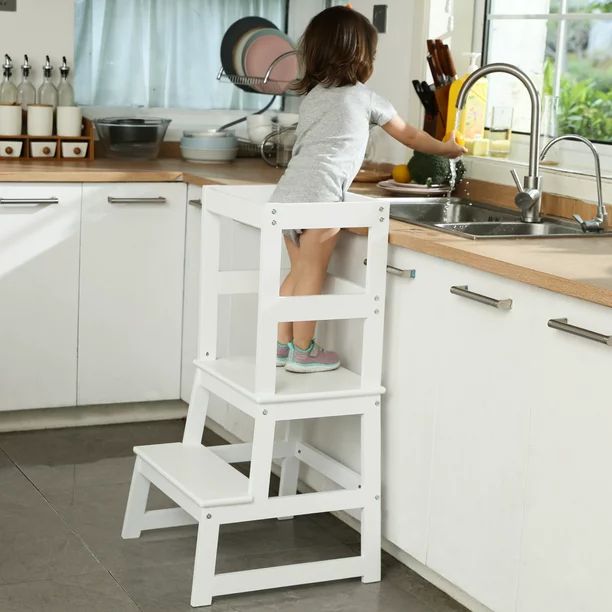 MangohoodMangohood Kitchen Step Stool for Kids, Toddler Two Step Standing Tower, Montessori Woode... | Walmart (US)