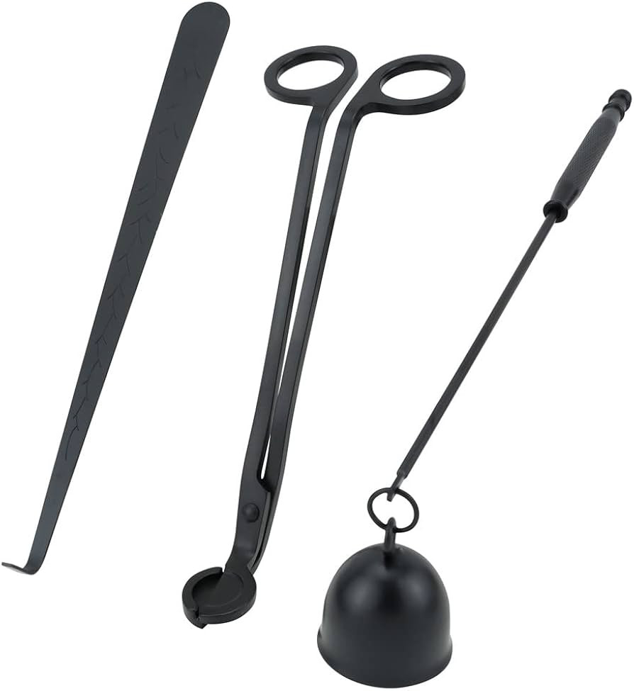 Viscacha 3 in 1 Candle Accessory Set with Candle Wick Trimmer & Wick Dipper & Candle Snuffer Exti... | Amazon (US)