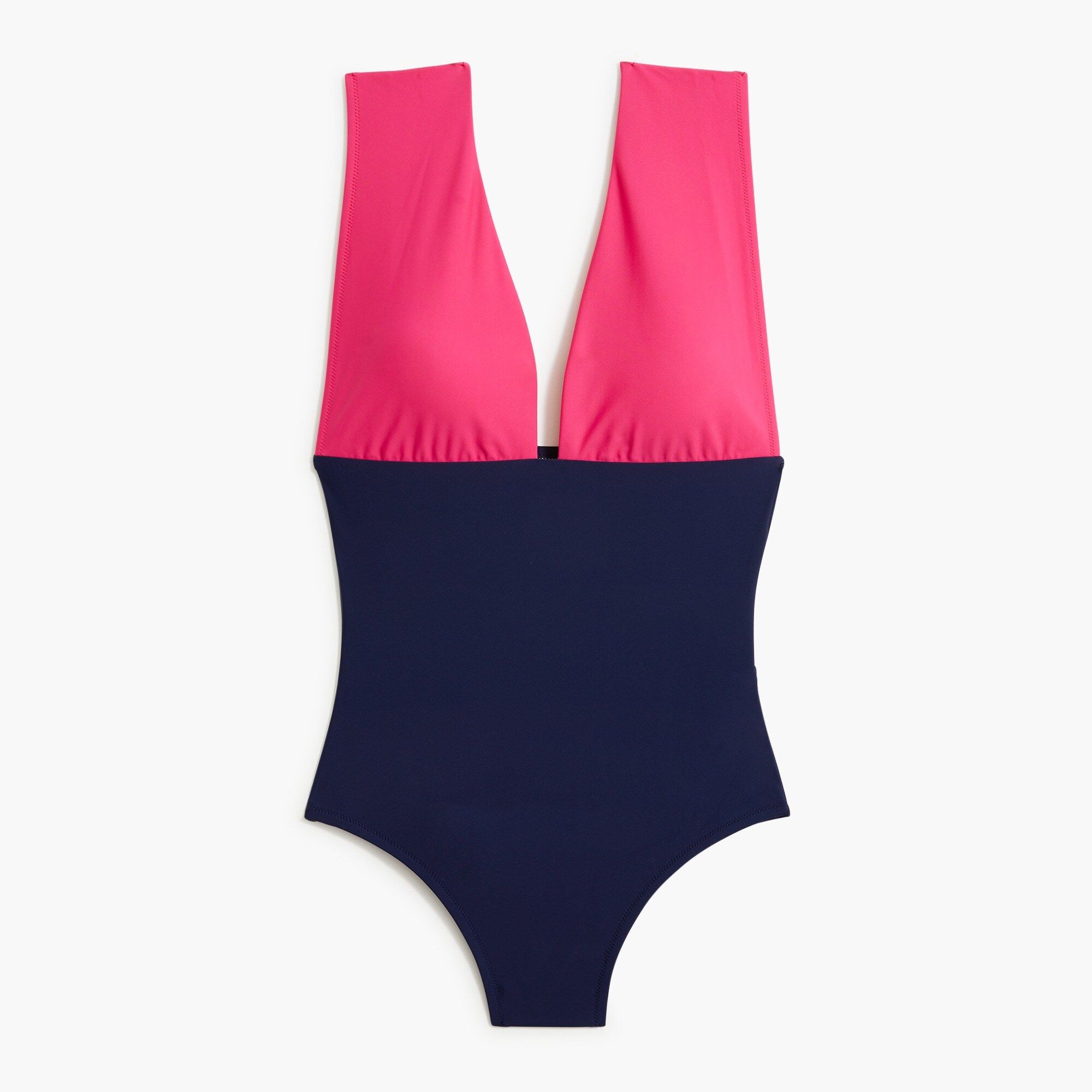 Factory: Colorblock V-neck One-piece For Women | J.Crew Factory