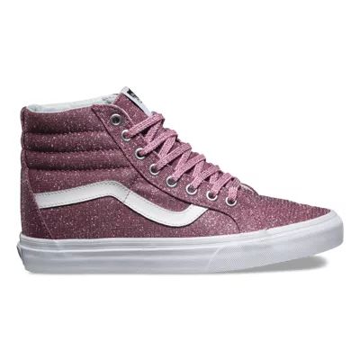 Vans Lurex Glitter Sk8-Hi Reissue (Pink True White) | Vans (US)