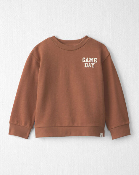 Toddler Organic Cotton 'Game Day' French Terry Sweatshirt - Little Planet | Carter's | Carter's Inc